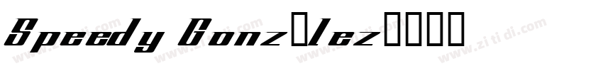 Speedy González字体转换 Speedy González字体转换